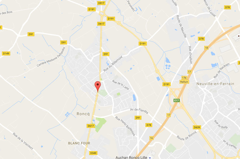 Carte de Roncq